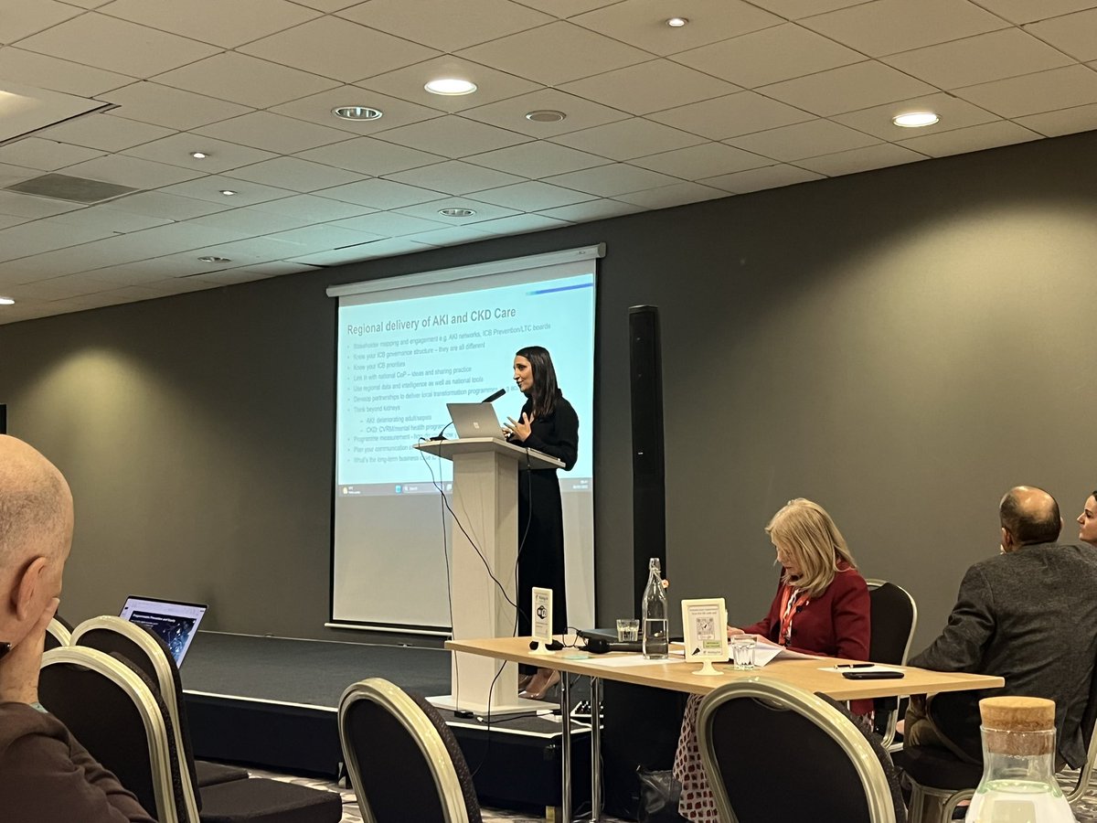 Perfect outline from Lydia Ball and Smeeta Sinha on National and local renal services commissioning structure and governance. Great advice to all attendees of “know your ICB structure” to enable kidney to be on the ICB priorities.”