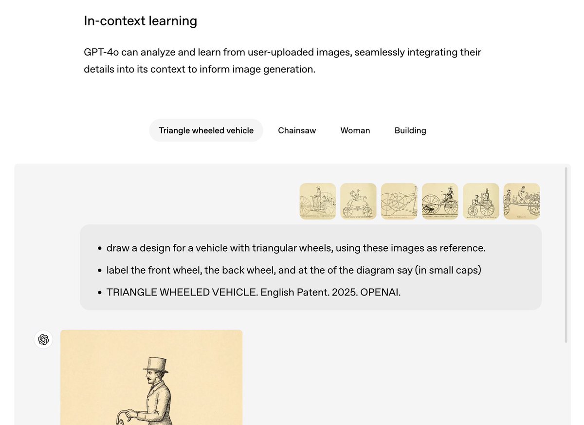 The image generation of GPT-4o is amazing. It highlights image generation based on multimodal in-context learning. 

Our paper ThinkDiff investigates this direction and shows promising results, although far less powerful than GPT-4o and Gemini. Check out our paper and post!