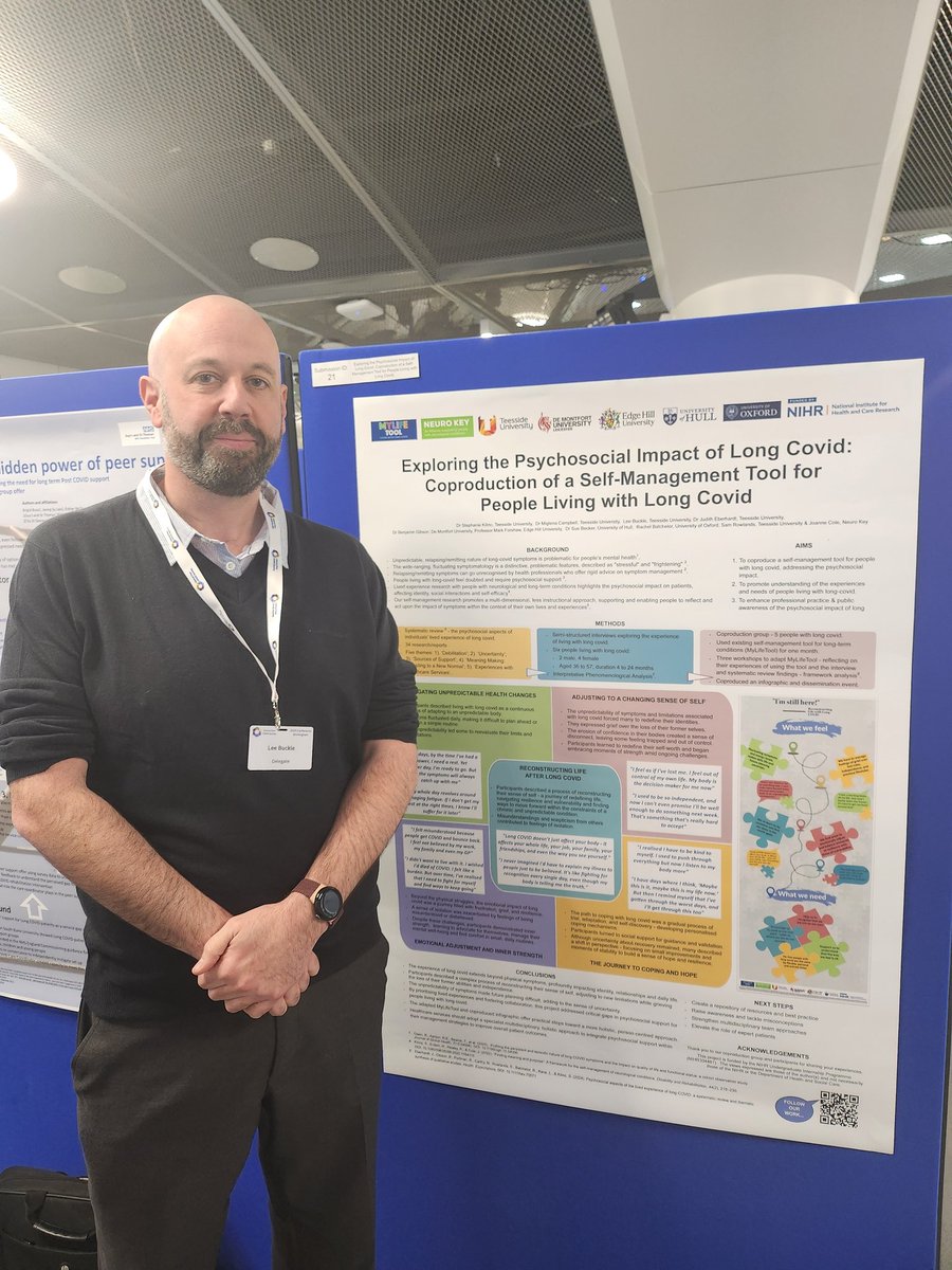 Arrived at the <a href="/Clinicalpcs/">Clinical Post Covid Society</a> annual conference with @lee_healthpsychology, presenting a poster outlining our #livedexperience  research with people living with #LongCovid