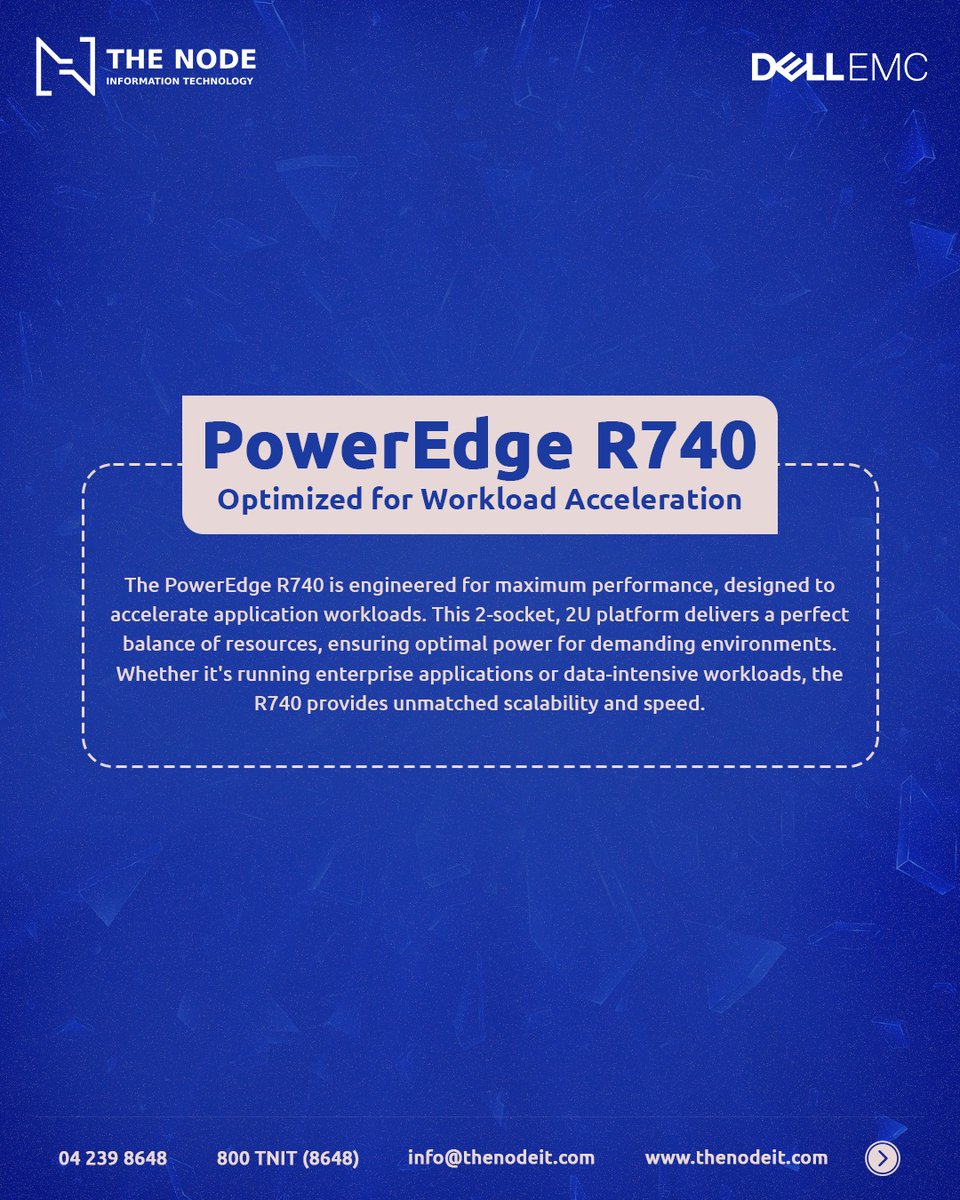 thenodeit's tweet photo. Discover the power of innovation with the DELL PowerEdge R740. Engineered for performance and scalability.

Contact us at:
Toll-Free: 800-TNIT (800 8648)
📧 info@thenodeit.com
🌐 https://t.co/u1GzWoNWrT

IT #Cybersecurity  #ITConsulting #IPPhoneSystem #Servers https://t.co/yYOojI765d