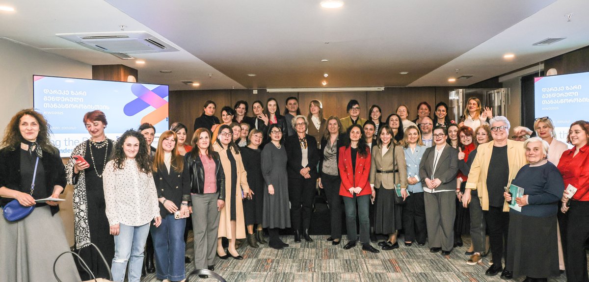UN Women Georgia (@unwomengeorgia) on Twitter photo On March 24, in Kutaisi, UN Women and Georgiaโs financial sector joined a globally established tradition and held the event "Ring the Bell for Gender Equality" in support of womenโs empowerment.
<a href="/IFC_ECA/">IFC Europe and Central Asia</a> <a href="/NorwayAmbGeoArm/">Bergljot Hovland</a> <a href="/IshikawaKaori/">Kaori Ishikawa แแแแ แ แแจแแแแแ</a> #UNWomen #ForAllWomenandGirls #WEE On March 24, in Kutaisi, UN Women and Georgiaโs financial sector joined a globally established tradition and held the event "Ring the Bell for Gender Equality" in support of womenโs empowerment.
<a href="/IFC_ECA/">IFC Europe and Central Asia</a> <a href="/NorwayAmbGeoArm/">Bergljot Hovland</a> <a href="/IshikawaKaori/">Kaori Ishikawa แแแแ แ แแจแแแแแ</a> #UNWomen #ForAllWomenandGirls #WEE