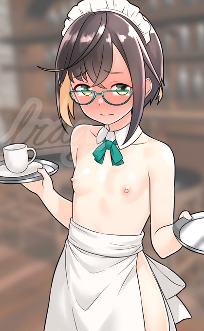 えっちなメイド沖波ちゃん(再)
#艦これ 