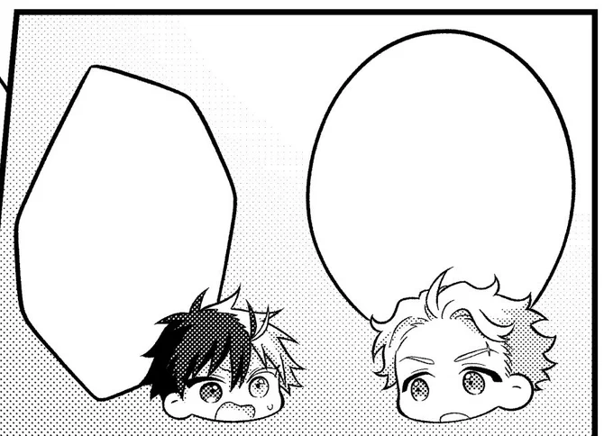 吹き出しに描く顔のサイズを変えることでキャラの身長差を表現するのが好き 