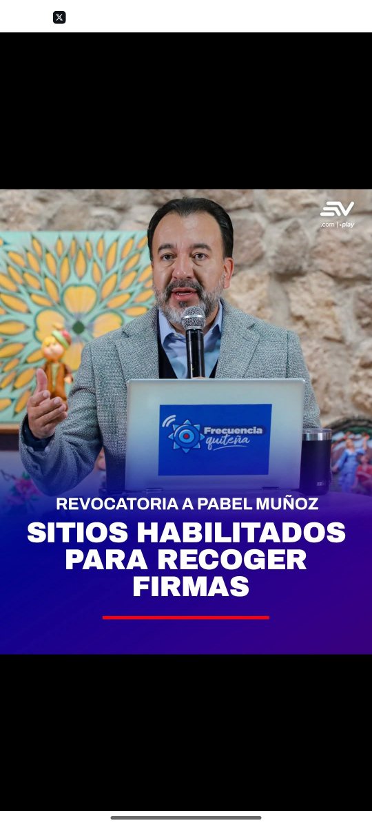 PUEBLO QUITEÑO 
ÉSTA ES LA OPORTUNIDAD DE SACAR A ÉSTA COSA 
CORRUPTA DE LA ALCALDÍA 
😎🇪🇨