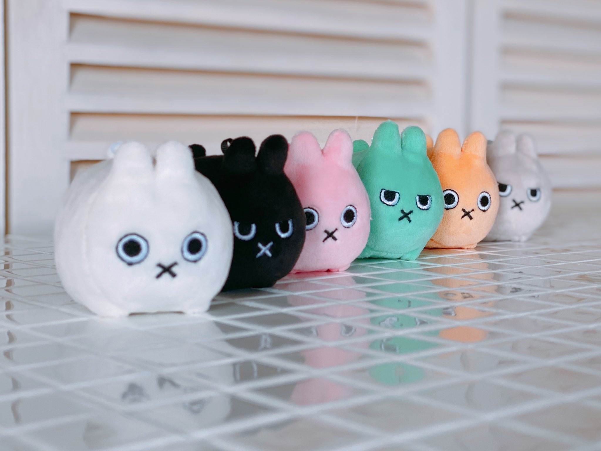 tinyzoo タイニーズー　ISHIGAAKANE うさぎ　バックチャーム Tiny Zoo(タイニーズー) ぬいぐるみ 3個セット 第2弾 / いしがあかね