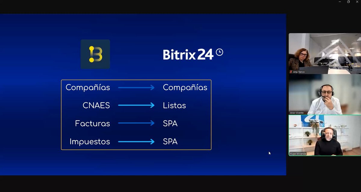 ADISSInforma's tweet image. 🎉 ¡Hemos finalizado con éxito el webinar junto a Bit24!
Un encuentro en el que exploramos cómo integrar hashtag#BiLoop con Bitrix24 para mejorar la gestión y eficiencia de asesorías y despachos profesionales.
¡Nos vemos en la próxima! 
#webinar #Bitrix24 #BiLoop #asesorías