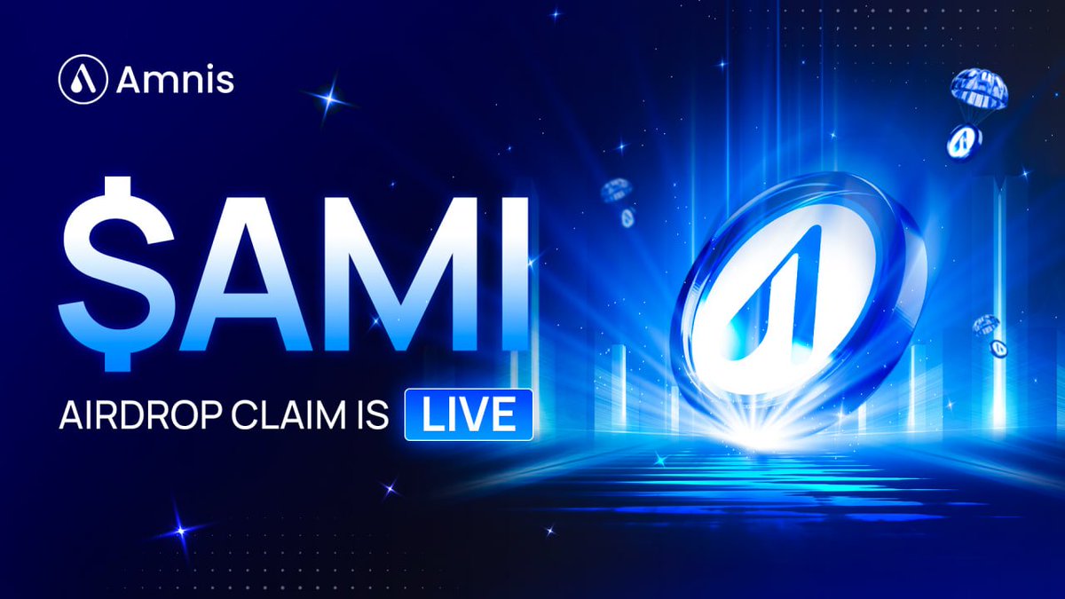 💧$AMI CLAIM IS OFFICIALLY LIVE!!!! 💧
 
The long-awaited moment is here! You can now claim your $AMI tokens directly to your wallet.

👉 Retroactive Airdrop Claim here: stake.amnis.finance/airdrop

👉 Draconian Airdrop Claim here: stake.amnis.finance/nft-airdrop

Here’s the official CA: