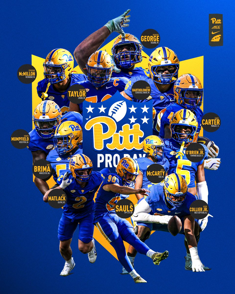2025 Pitt Football Pro Day 🔵🟡

Good luck to the Panthers participating today!