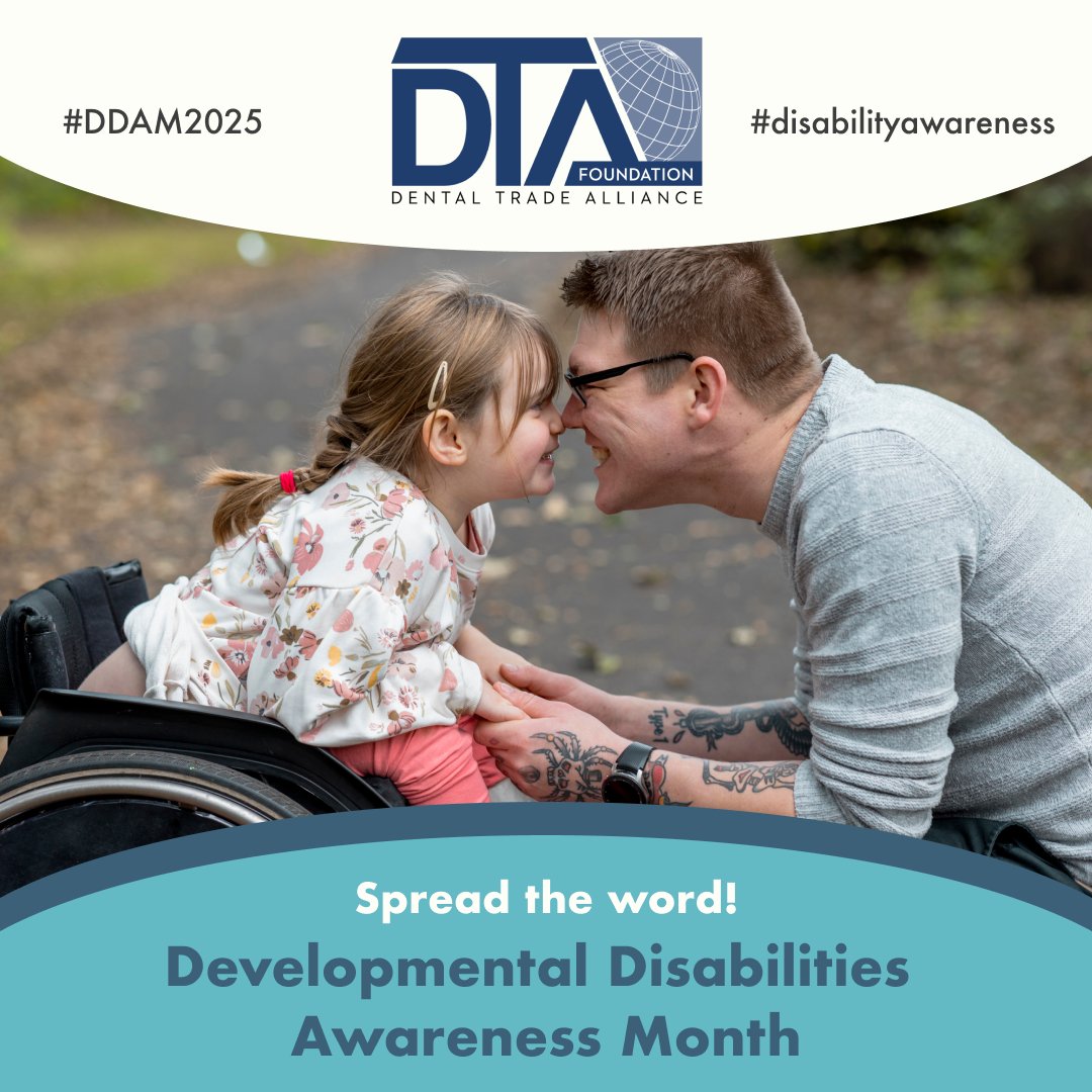 This March, we recognize the importance of accessibility, education, and advocacy in improving oral healthcare for individuals with disabilities. #DDAM2025 is a time to spread awareness. Learn more and download our resources here: bit.ly/3XgRn7N
