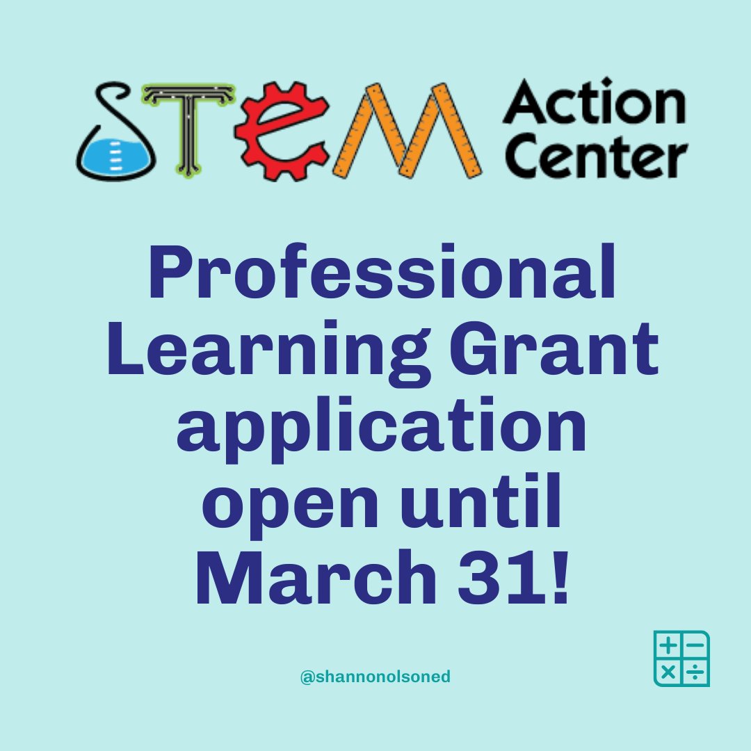 The Utah STEM Action Center Professional Learning Grant application window is open!

Join the 100+ Utah schools and districts that partner with Shannon Olson and her team and make the most of this grant opportunity!  

Learn more: shannonolson.com/grant