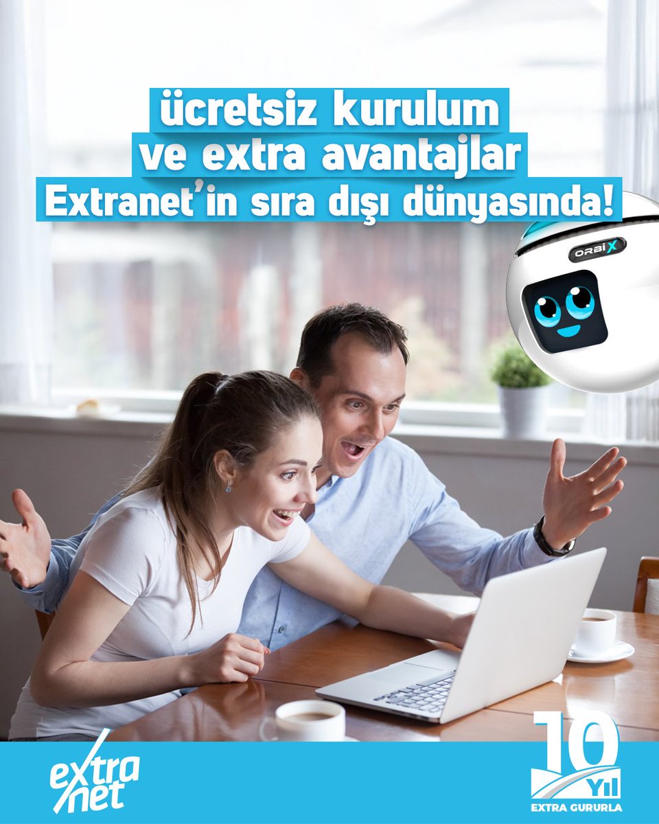Ücretsiz kurulum ve extra avantajlar, Extranet’in sıra dışı dünyasında seni bekliyor!

Tüm kampanyalar ve detaylı bilgi için web sitemizi ziyaret etmeyi unutma!

extranet.com.tr

#extranet #internet #sıradışıinternet #fiberinternet #kesintisizinternet #ücretsizkurulum