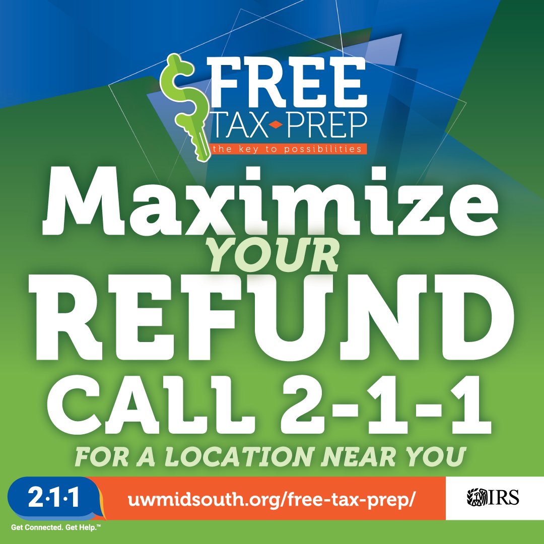 Tax season isn’t over yet! Don’t forget that United Way of the Mid-South offers FREE tax prep to help you file with ease. Get the assistance you need today!