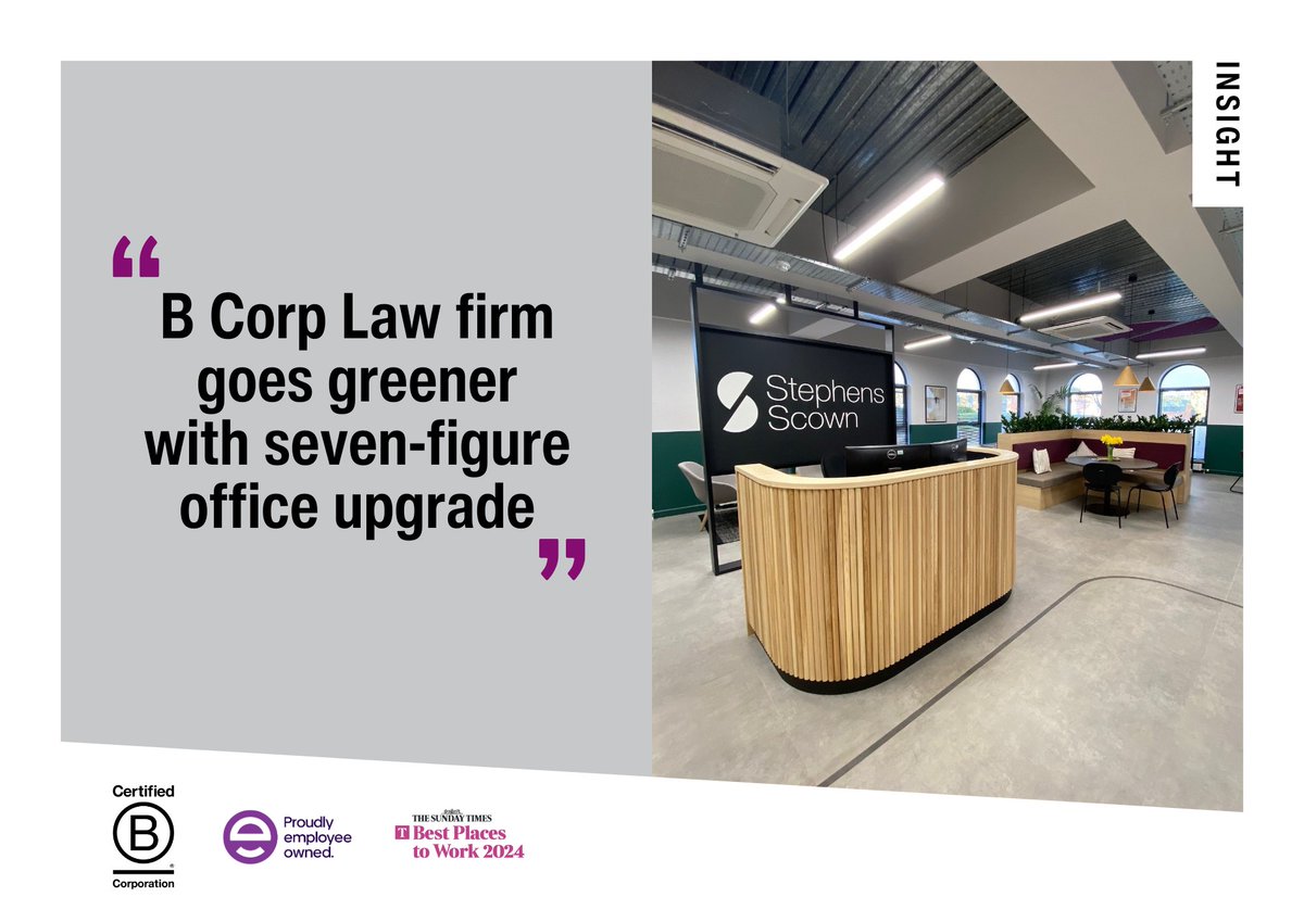 StephensScown's tweet image. Having recently completed a major refurbishment of our Exeter office, with sustainability at the centre of our decision-making, we&apos;re pleased to announce that we have purchased the leasehold of Curzon House.

stephens-scown.co.uk/stephens-scown…

#SustainableDesign #ExeterCommunity