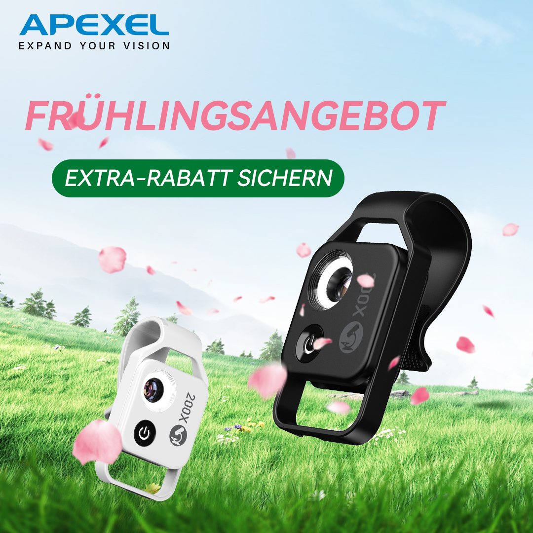 Apexel_Lens's tweet photo. 🔥 FRÜHLINGS-SALE |
EXTRA-RABATTE 🔥

📱 200X Smartphone-Mikroskop
🔗https://t.co/LjKGyEm5OV
🔹 Code: MS002CBKQ2X
🔍 30X Teleobjektiv
🔗https://t.co/xjbQYBdqZ3
🔹 Code: T3020250326
💎 120X Juwelierlupe
🔗https://t.co/0L0X9S1RhW
🔹 Code: APLMS120

🛒 JETZT CODE EINGEBEN &amp; SPAREN! https://t.co/7Izvzbm0Fv