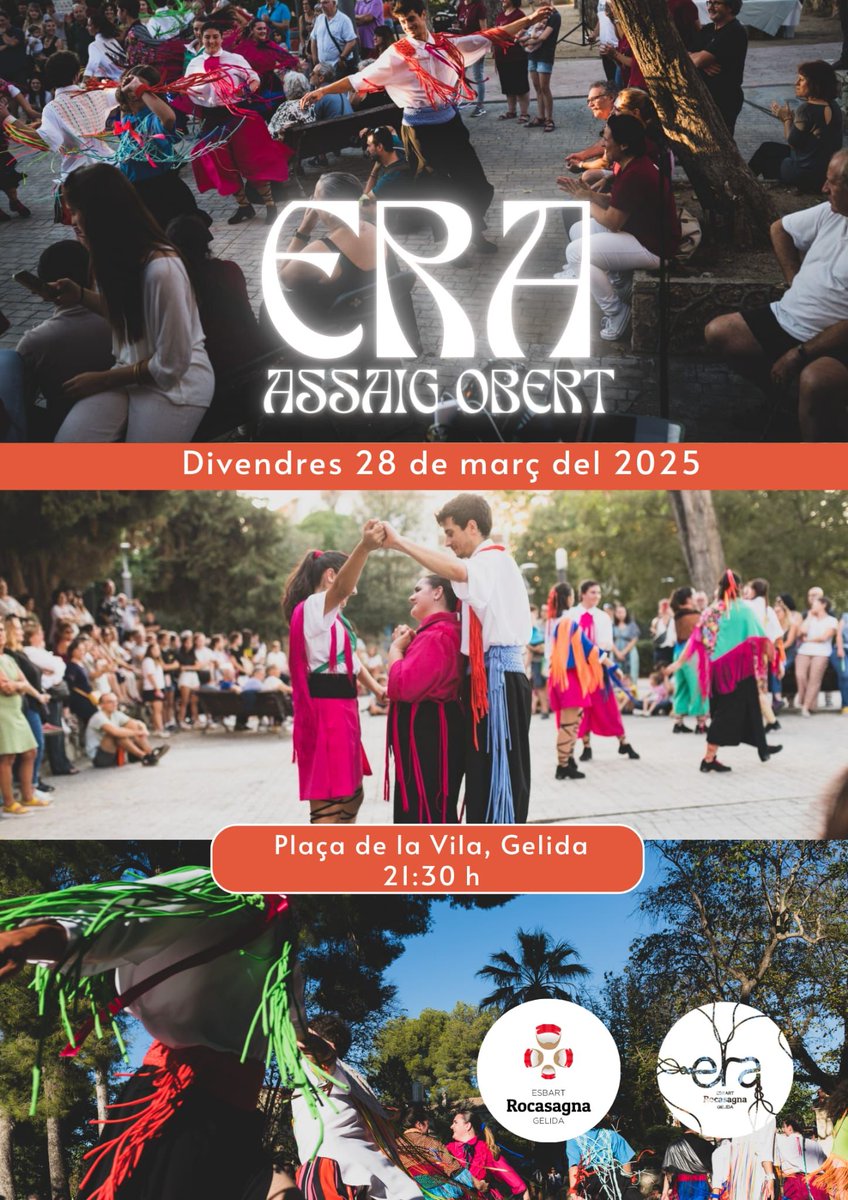 El proper 28 de març el Cos de Dansa surt al carrer per assajar ERA❤‍🩹

🕔Divendres 28 a les 21:30h
📍Plaça de la Vila

Us hi esperem a tots i totes per gaudir d’aquest assaig obert d’ERA!