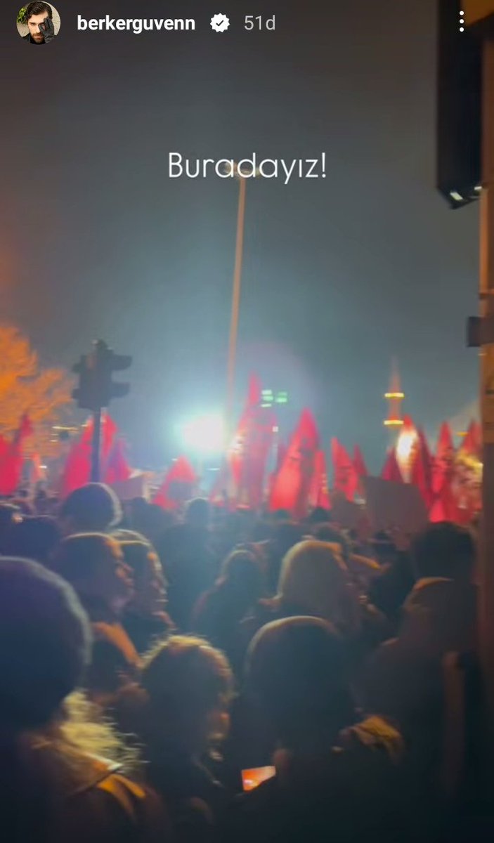 aycalii_'s tweet photo. @hz4erna Berker Güven hem story attı hem eylemlere katıldı https://t.co/lAsQ4Jngxi