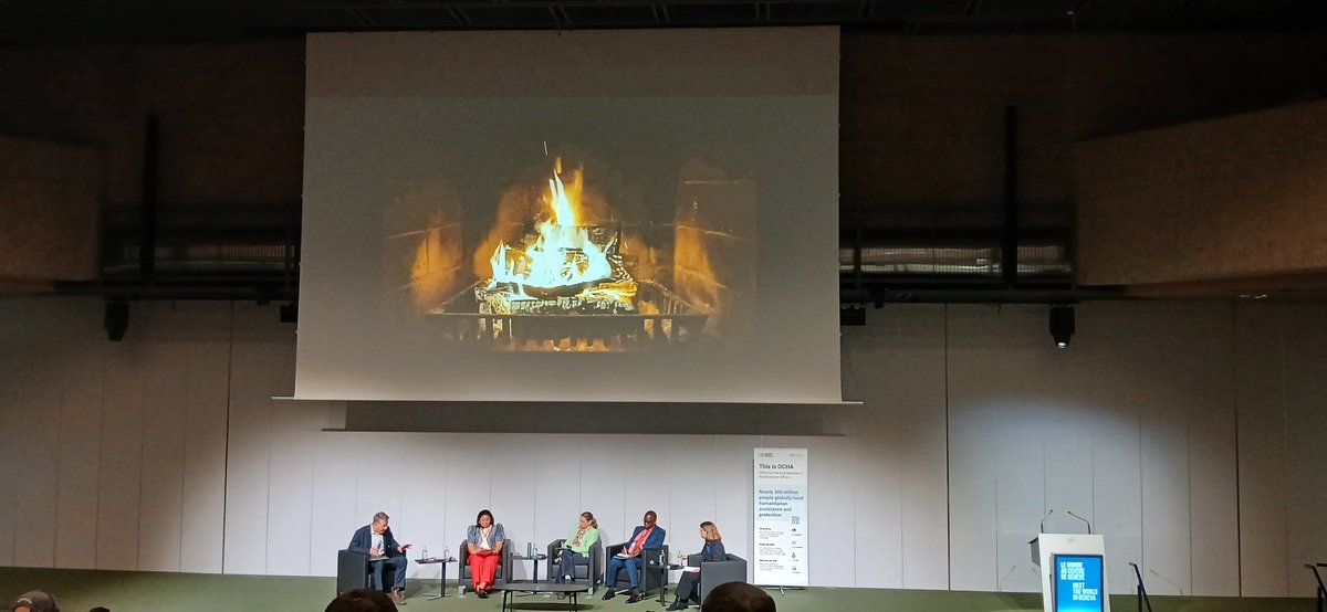 amudhar's tweet photo. A fireside chat it is!! 😀
The future of the #Humanitarian System. The keynote session is happening now!  #HNPW2025 
@UNOCHA https://t.co/V6HdEtU3Rk