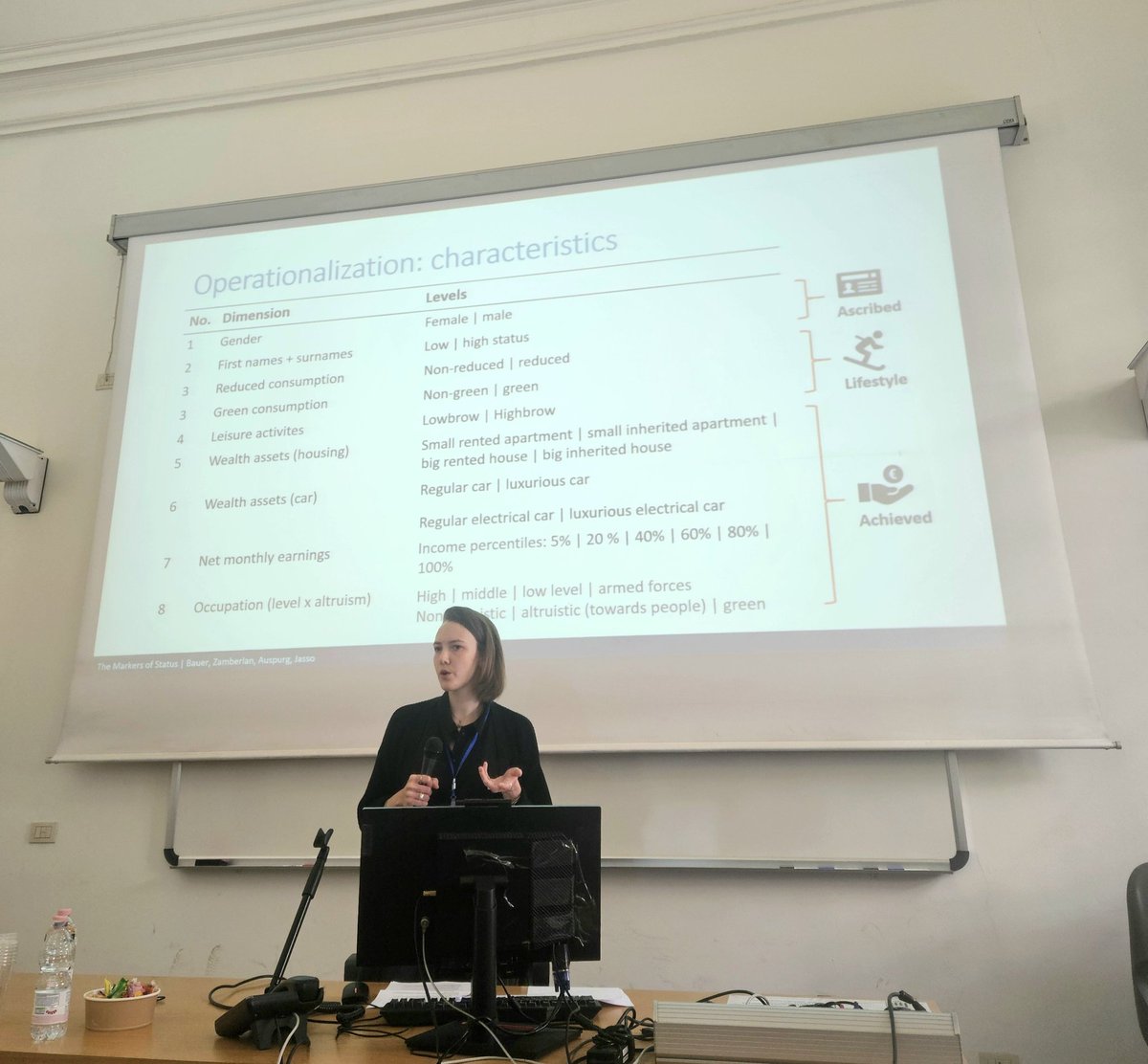 Anna Zamberlan (@zamberlanna) on Twitter photo "The markers of status: A survey experiment on characteristics that count in status attribution"
<a href="/BauerAlisia/">Alisia Bauer</a> (<a href="/LMU_Muenchen/">Universität München</a>) presenting at #RC28 - stop by during the coffee breaks to know more! "The markers of status: A survey experiment on characteristics that count in status attribution"
<a href="/BauerAlisia/">Alisia Bauer</a> (<a href="/LMU_Muenchen/">Universität München</a>) presenting at #RC28 - stop by during the coffee breaks to know more!