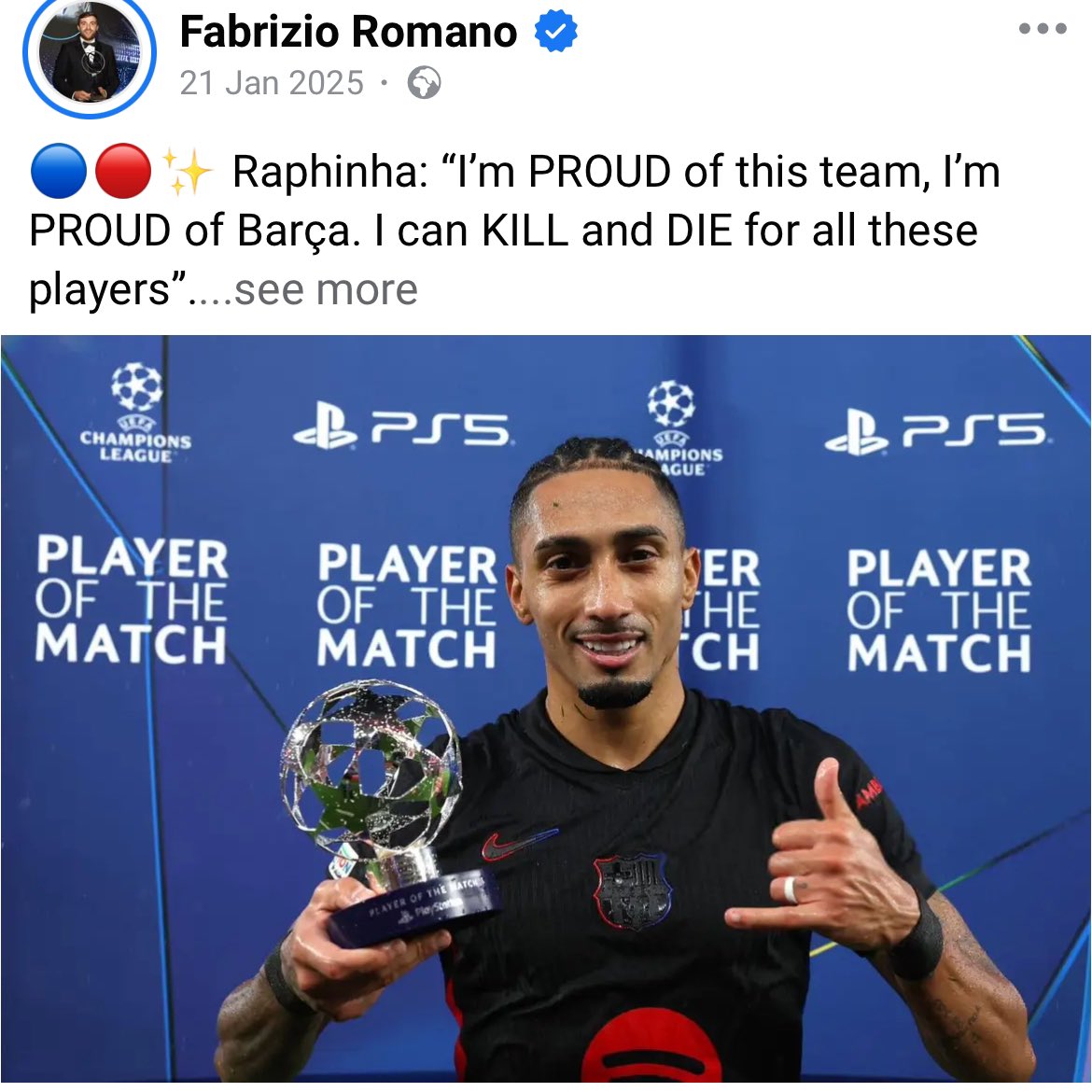 Some of you don’t deserve raphinha