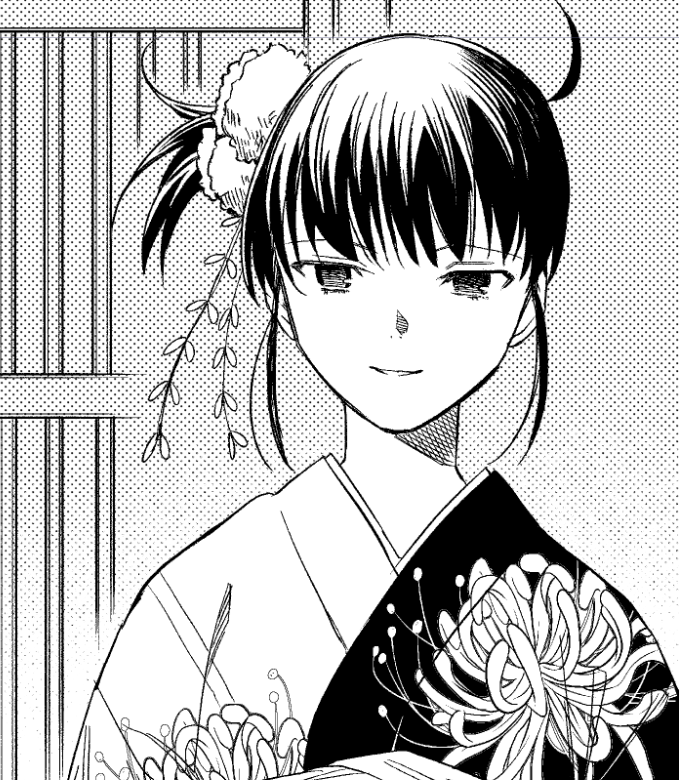 去年のゲスト原稿で描いた両儀さん今見返してもいい顔描けたなってなるな 