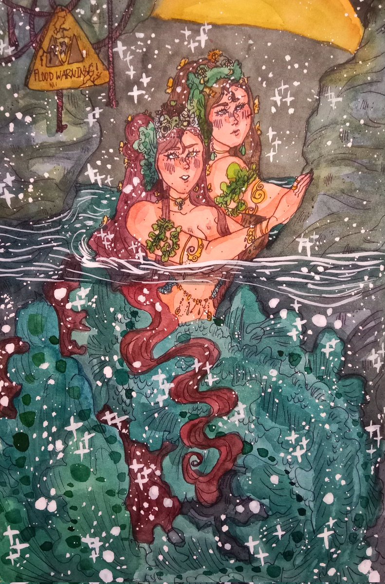 Risky Exploration 🔦. ݁₊ 🌙⊹ . ݁˖✨ . ݁
#mermaid #art #watercolorpainting #traditionalart #arttwt #artph #ArtistOnTwitter #ArtistOnX
