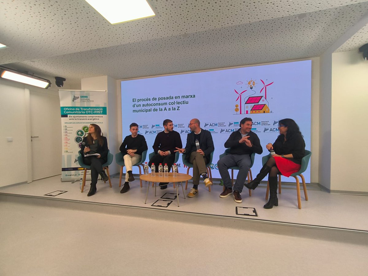 clusterEE's tweet image. 🔋 Participem en la Jornada d&apos;Autoconsums Col·lectius de l&apos;ACM! 🚀

Des del #CEEC, hem iniciat la setmana amb força, amb la participació del clúster i els seus membres en la jornada organitzada per la @Fundació Municipalista d’Impuls Territorial (#FMIT) de l&apos;@ACMunicipis .…