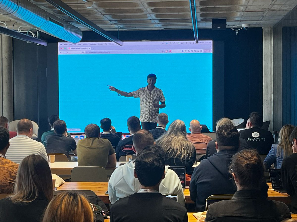 LambdaTest (@lambdatesting) on Twitter photo 📸 Get an inside look at the Advanced Appium 2.0 Workshop at <a href="/seleniumconf/">SeleniumConf</a> & <a href="/appium_conf/">AppiumConf</a> 2025, led by the powerhouse duo <a href="/saikrisv/">Saikrishna</a> and <a href="/srinivasanskr/">Srinivasan Sekar ✨</a>, Directors of Engineering, LambdaTest! 🚀
In this full-day workshop, attendees are mastering everything from writing single 📸 Get an inside look at the Advanced Appium 2.0 Workshop at <a href="/seleniumconf/">SeleniumConf</a> & <a href="/appium_conf/">AppiumConf</a> 2025, led by the powerhouse duo <a href="/saikrisv/">Saikrishna</a> and <a href="/srinivasanskr/">Srinivasan Sekar ✨</a>, Directors of Engineering, LambdaTest! 🚀
In this full-day workshop, attendees are mastering everything from writing single