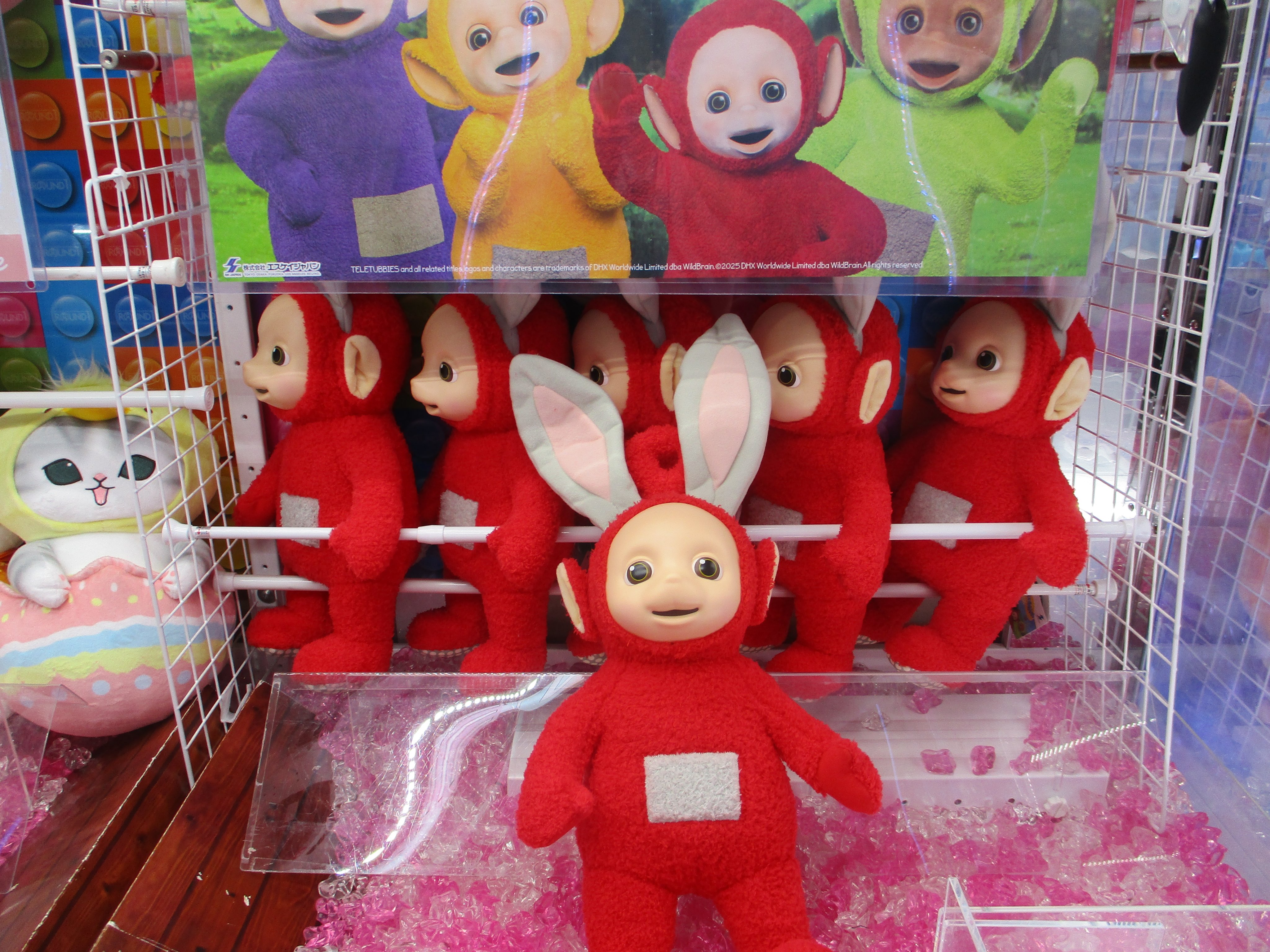 テレタビーズ　うさ耳big ぬいぐるみ　ポー　22個セット テレタビーズうさ耳BIGぬいぐるみポー ラウンドワンスタジアム新潟店