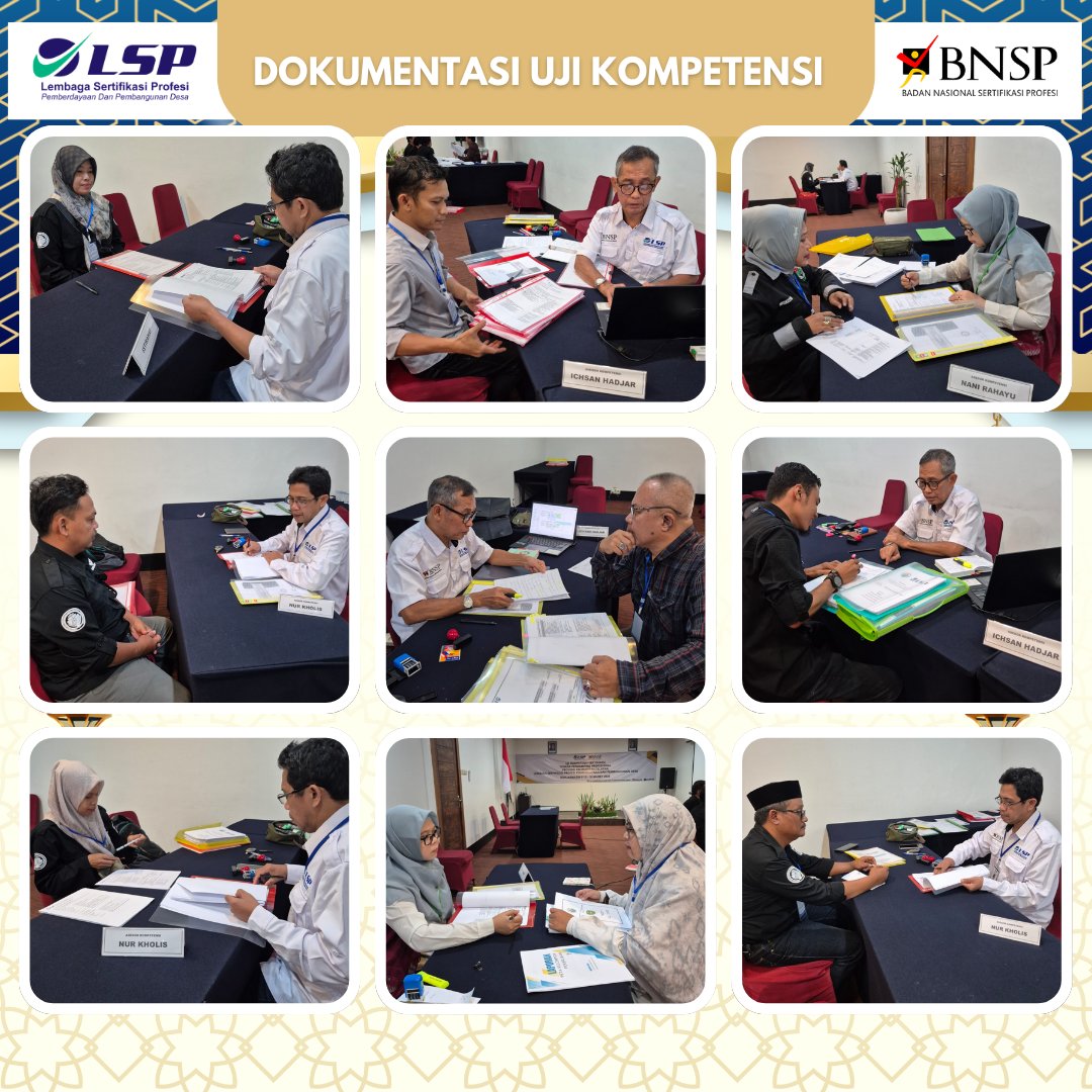 LSPP2D's tweet image. Dokumentasi dari para peserta TPP Prov Kalimantan Selatan dengan semangat kompeten telah berjalan dengan harmoni dan lancar. Bertempat di TUK Banjarmasin Gelombang 2, Kalimantan Selatan
Salam Kompeten ✅✅
Asesor yang bertugas:
- Nur Kholis
- Ichsan Hadjar
- Nani Rahyu
- Sukoyo