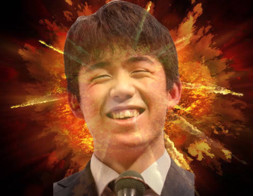 subatades's tweet photo. 「余談なんですが、いや9段なんですけどね」という自分のギャグにツボり、笑いすぎて爆散する藤井聡太 https://t.co/aSCCvDcwg6