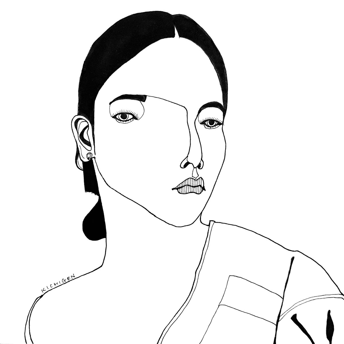 KICHIGEN_com's tweet photo. #art #芸術 #fineart #fashionillustration #ファッションイラスト #flatart #modernart  #近代美術 #drawing #paintart #絵画 #illustration　#lineart  #線画 #blackandwhite #モノクロ #painter #ペン画 #penart #creative #sketch #instaart #portraitart #肖像画 #contemporaryart #現代美術 https://t.co/WVuuQT6Klq
