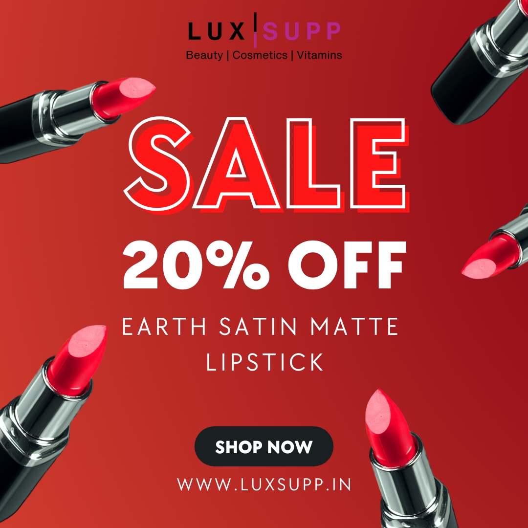 LuxsuppIndia's tweet photo. Your lips deserve the luxe. 💋
Get 20% OFF on Earth Satin Matte Lipstick – smooth, bold, and beautifully matte. Don’t miss the glow-up! ✨🌍
#SatinMatteMagic #EarthLips #LipstickSale #BeautyDeal #MatteMoments #GlowWithEarth #MatteLipstick #LipstickLove #BoldLips #NewArrival https://t.co/5idFN2iHT4