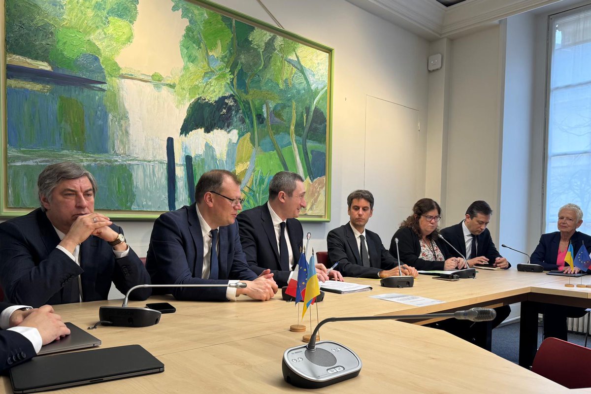 MTabarot's tweet image. Avec @GabrielAttal, Président du groupe d’amitié 🇫🇷🇺🇦, nous rencontrons @UAChernyshov et @OmelchenkoVadym. Des échanges essentiels à un moment charnière pour tous ceux d'entre nous déterminés à apporter à l’Ukraine des garanties de sécurité solides dans la perspective d’une trêve