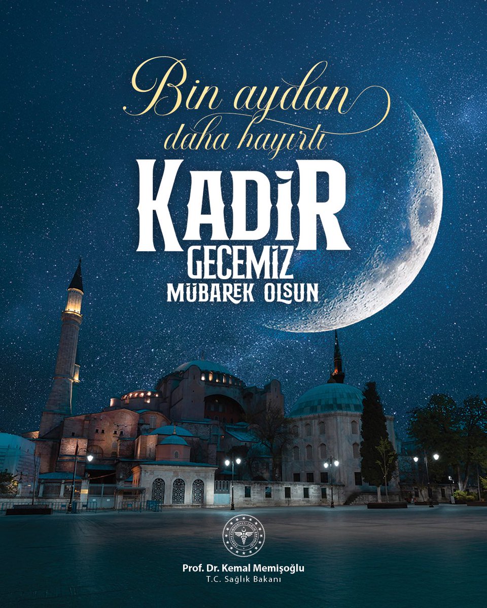 Kur’an-ı Kerim’de bin aydan daha hayırlı olduğu müjdelenen Kadir Gecemizin aziz milletimize, gönül coğrafyamızdaki kardeşlerimize ve tüm İslam âlemine hayırlar getirmesini temenni ediyorum.

Ramazan ayının son günlerini idrak ettiğimiz bugünleri bir yıl boyunca hasretle