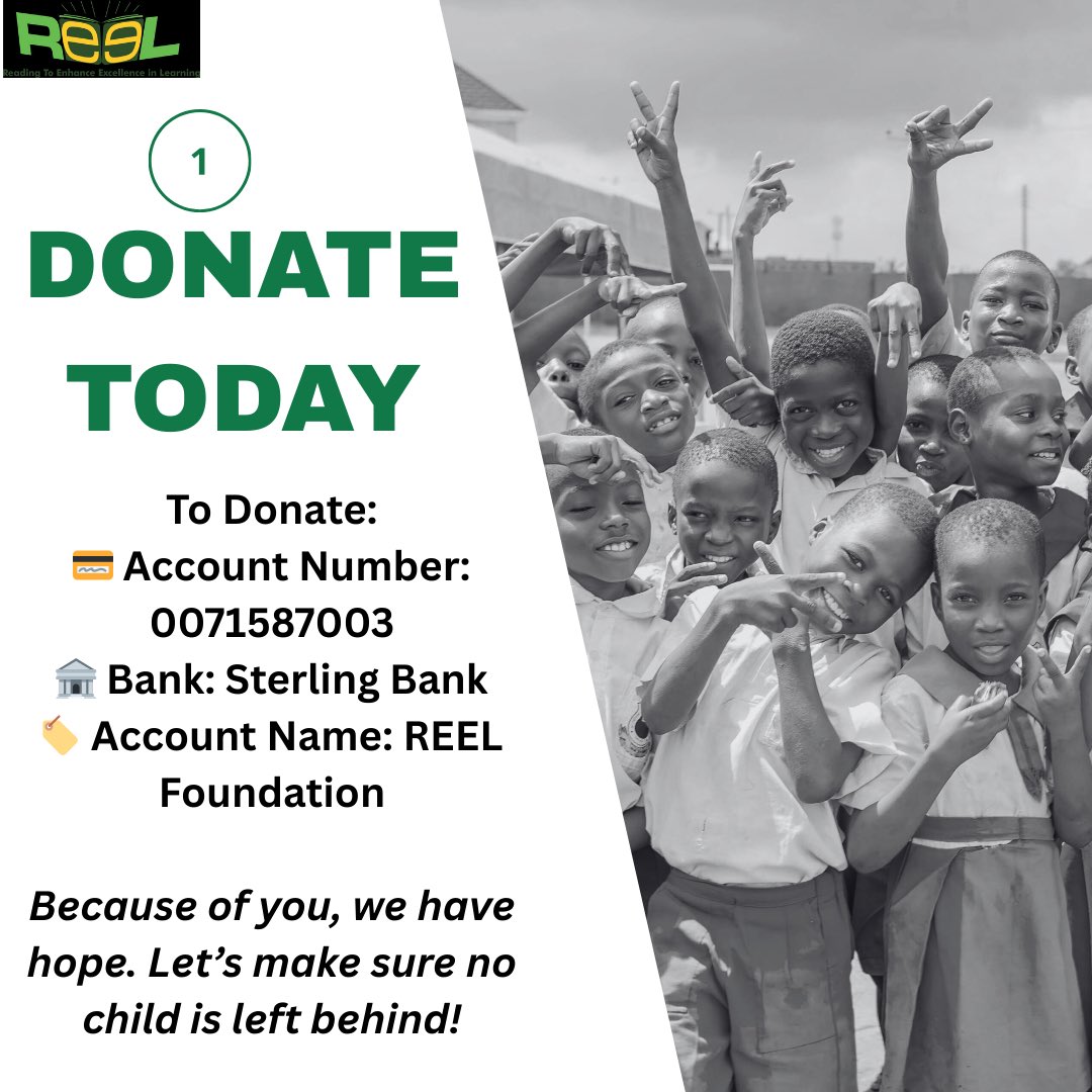 REELfoundation's tweet photo. Education is a lifeline, and because of you, 14 students are still in school! 

Here’s how you can help: 📍 Give Your Support 📍 Make a Direct Impact 📍 Support Online

#REELFoundation #EducationForAll  #BridgeTheGap #ScholarshipProgram https://t.co/yALDXgB7Z6
