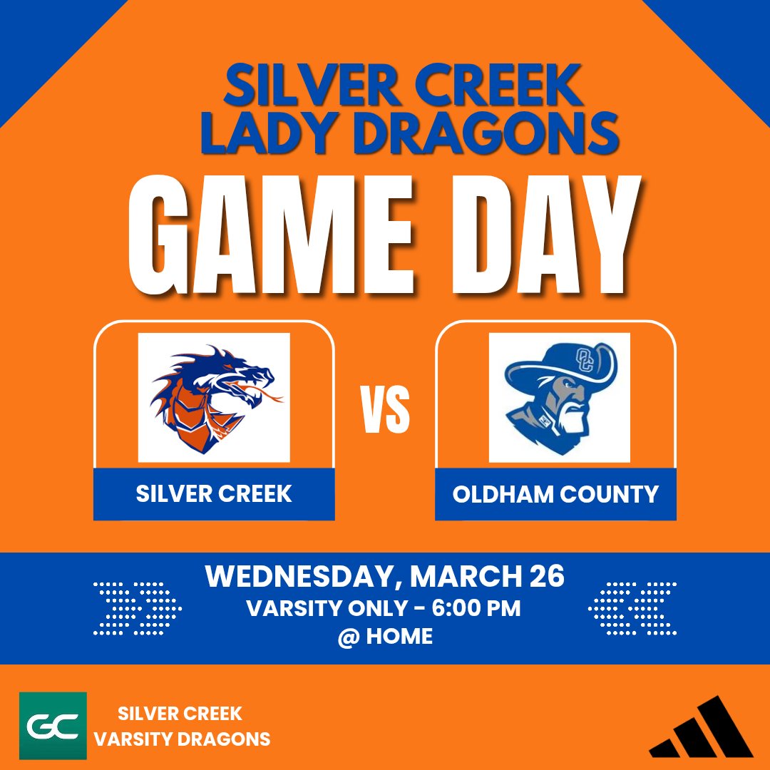 Game number✌️ of the week!

🗓️ March 26, 2025
🆚️ Oldham County
⏰ 6:00 pm
📍Silver Creek