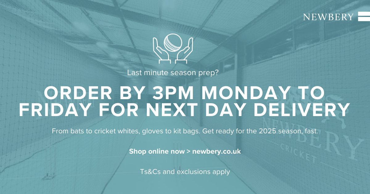 Newbery_Cricket's tweet image. Need new kit, fast? #Cricket #CricketNews #ClubCricket

(UK delivery, subject to availability. Does not include some higher-grade bats &amp;amp; other bespoke made items. We will contact you to confirm delivery times. Other T&amp;amp;Cs &amp;amp; exclusions may apply. Visit our website for more info)
