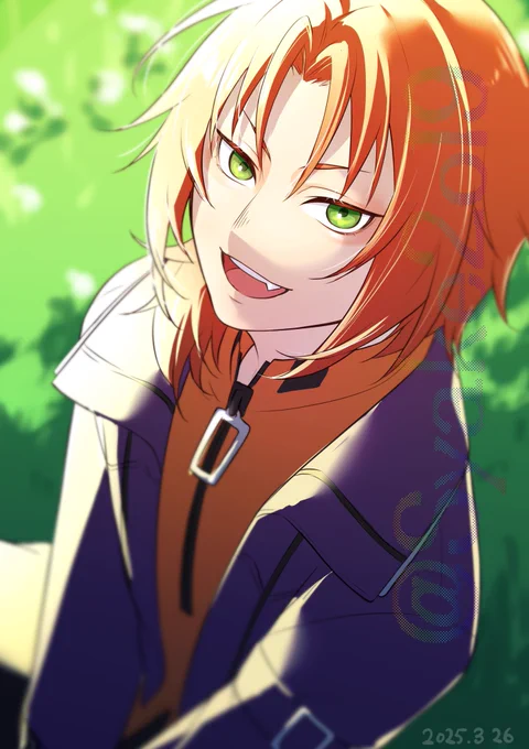 毎日1時間で何か描く83日目白音( )さんからのリクエストであんスタの月永レオくん(あんスタミリしらなので雰囲気違ったらごめんなさい) 
