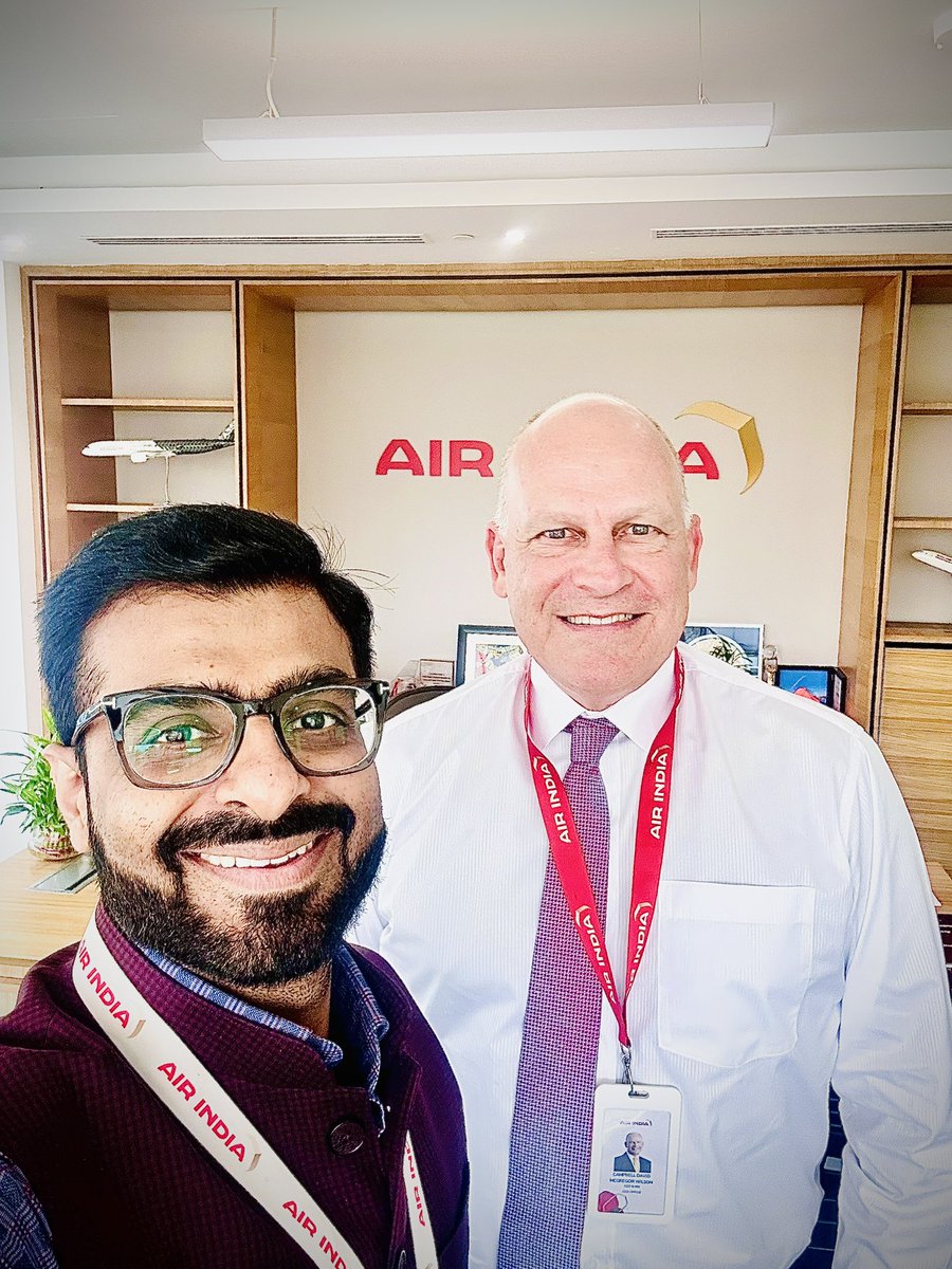 Nitin Sethi (@nitinsethi80) on Twitter photo It’s always great catching up with Campbell Wilson, CEO & MD of Air India ✈️ 
#AirIndia #Leadership 
<a href="/airindia/">Air India</a> It’s always great catching up with Campbell Wilson, CEO & MD of Air India ✈️ 
#AirIndia #Leadership 
<a href="/airindia/">Air India</a>
