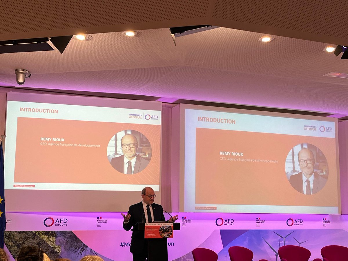 💬Ouverture de la conférence scientifique dans le cadre du Sommet #N4GParis par <a href="/RiouxRemy/">Rémy Rioux</a> : "La malnutrition touche les pays du monde entier. Le sommet <a href="/nutritionwin/">Nutrition for Growth</a> va permettre de renforcer &amp; structurer une vision commune entre science &amp; finance afin de mobiliser les