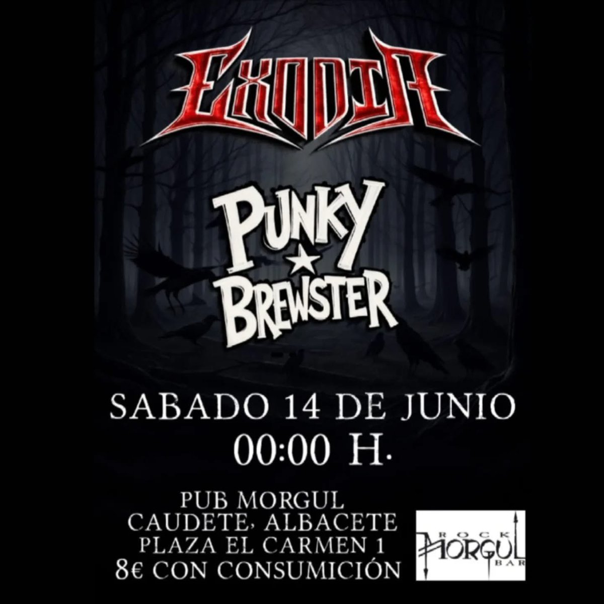 El 14 de Junio estaremos con las increíbles @punkybrewster_band en Caudete. Os esperamos a todos en el @morgulrockbar.