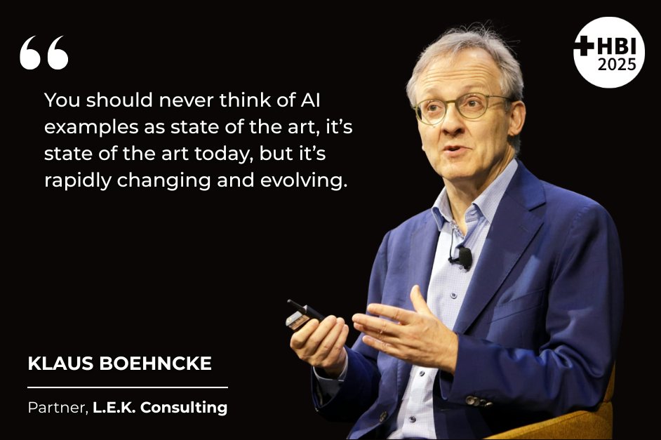 At #HBI2025, Klaus Boehncke, Partner at <a href="/LEK_Consulting/">L.E.K. Consulting</a>, shared a powerful insight during his session ‘What is AI's equity story?’ Sponsored by <a href="/LEK_Consulting/">L.E.K. Consulting</a>

Don’t miss the rest of our sessions for more expert insights!