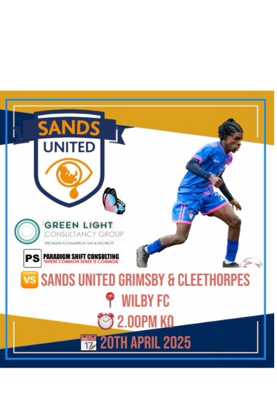 🚨Fixture Alert🚨

So our next fixture see's the lads host another member of the Sands United Family with a home fixture against <a href="/SandsunitedC/">Sands United Grimsby & Cleethorpes</a> on Easter Sunday @ Wilby FC Northamptonshire. If local come say hello and help support both teams 🧡💙