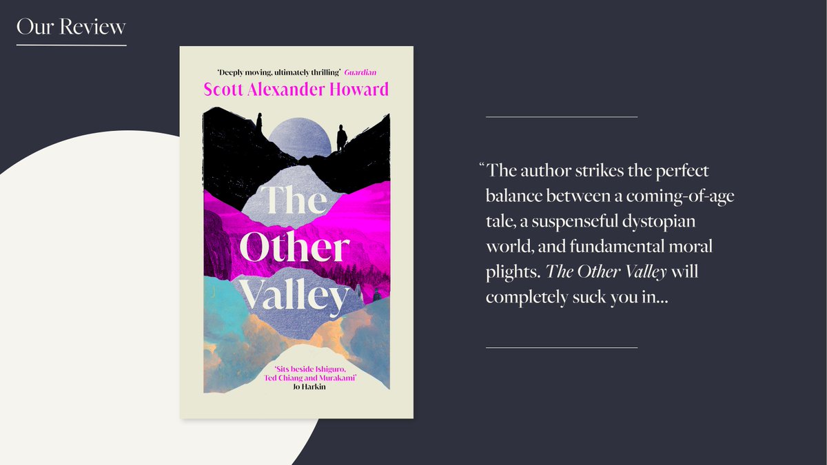 nb. Magazine (@nbmagazineuk) on Twitter photo A deeply moving story about memory, love and regret, 'The Other Valley' by Scott Alexander Howard follows a town bordered by its own past and future as a gifted teenager discovers a timeline she was never meant to see.
Read our review: bit.ly/3FFDtpA
<a href="/AtlanticBooks/">Atlantic Books</a> A deeply moving story about memory, love and regret, 'The Other Valley' by Scott Alexander Howard follows a town bordered by its own past and future as a gifted teenager discovers a timeline she was never meant to see.
Read our review: bit.ly/3FFDtpA
<a href="/AtlanticBooks/">Atlantic Books</a>