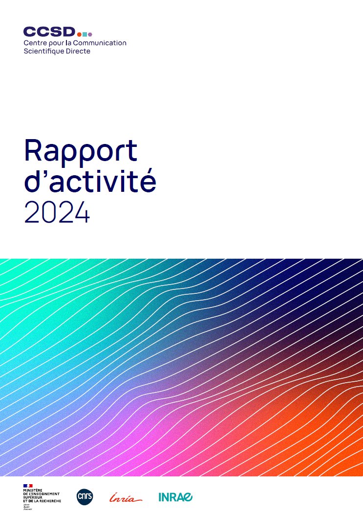 [BLOG] Le CCSD publie son rapport d'activité 2024 : il met en lumière la dynamique des plateformes <a href="/hal_fr/">HAL archive ouverte</a>, <a href="/episciences/">Episciences</a> et Sciencesconf au service de la #scienceouverte
Découvrir ▶️ ccsd.cnrs.fr/2025/03/ccsd-p…