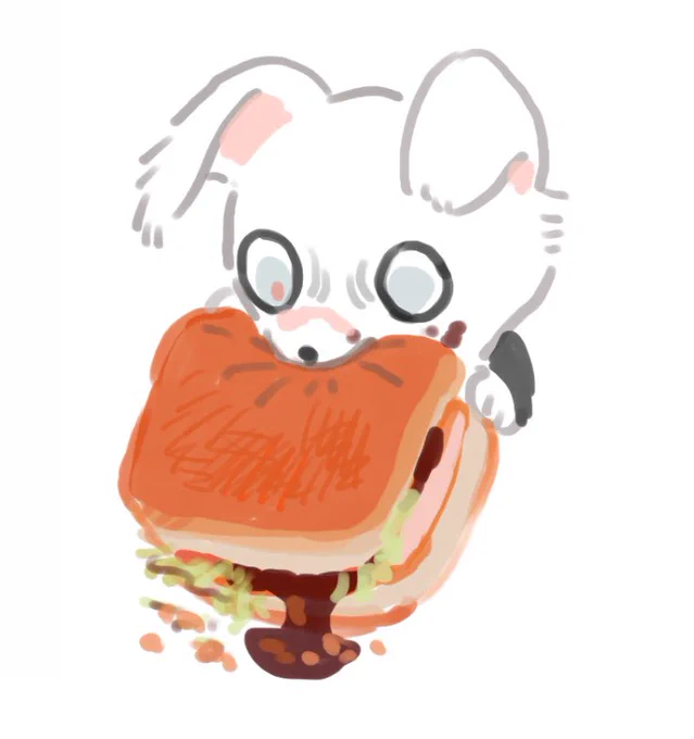 なんか食べる犬の621を 