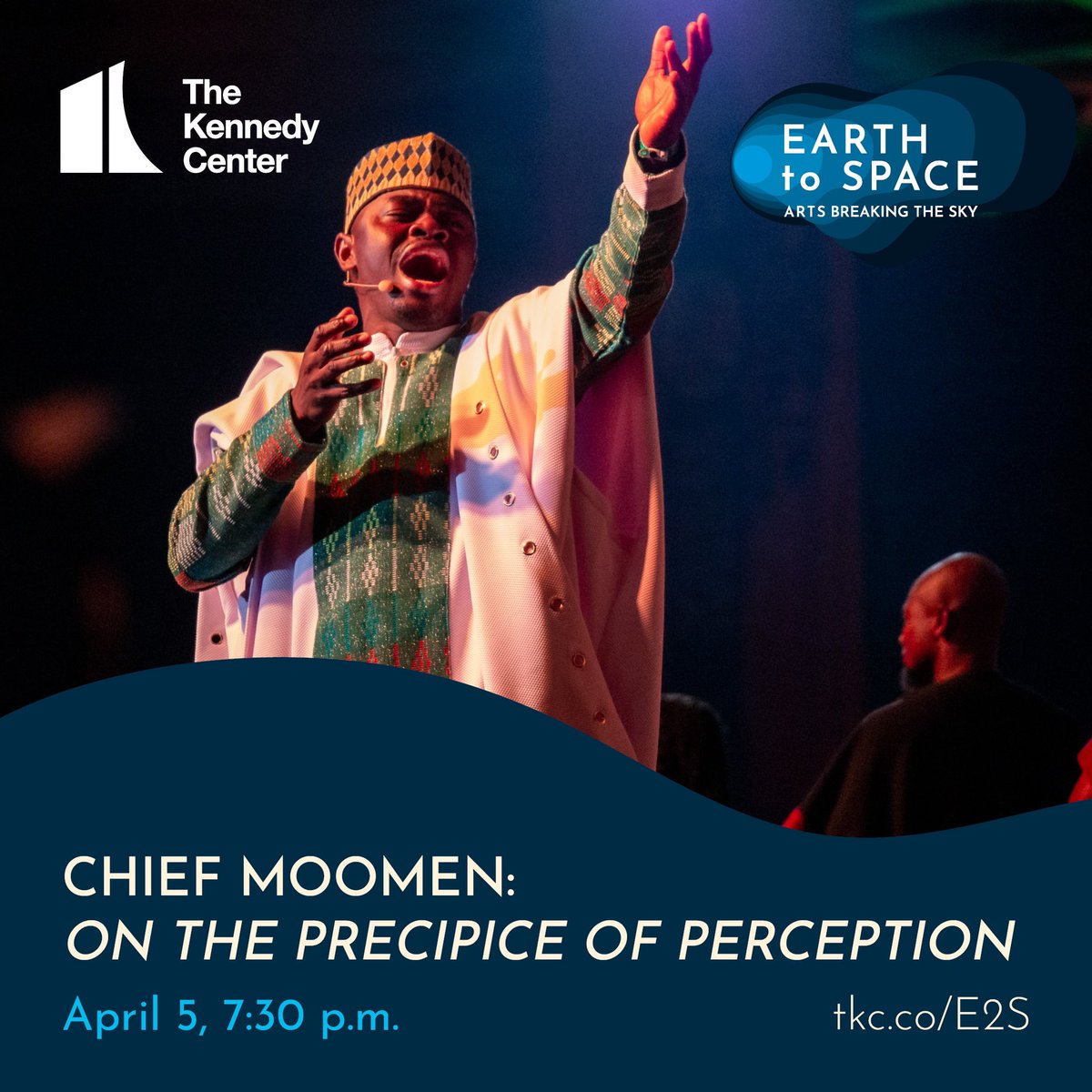 Chief Moomen (@chiefmoomen) on Twitter photo The countdown is on! <a href="/kencen/">The Kennedy Center</a> will experience an artistic big bang for its Earth to Space festival starting 1st April.
If you are in or around Washington DC, make a date for my storytelling special:
π1 man π1 Stage π1 Hour
ποΈ Sat. 5th April 2025
π€ Terrace Theatre, The The countdown is on! <a href="/kencen/">The Kennedy Center</a> will experience an artistic big bang for its Earth to Space festival starting 1st April.
If you are in or around Washington DC, make a date for my storytelling special:
π1 man π1 Stage π1 Hour
ποΈ Sat. 5th April 2025
π€ Terrace Theatre, The
