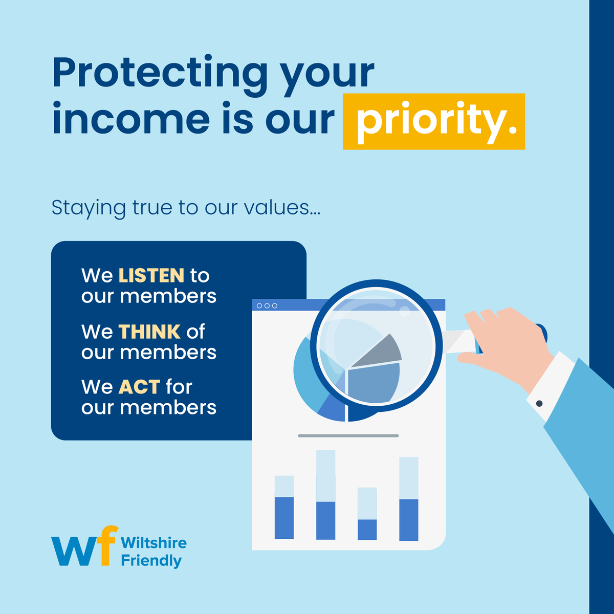 WiltsFriendly's tweet photo. Here at Wiltshire Friendly, our members are the reason we exist. We will be there when our members need us 💙

#WiltshireFriendly #FinancialStability #MemberFirst #IncomeProtection #IncomeProtectionInsurance https://t.co/4UuzibJ2fV