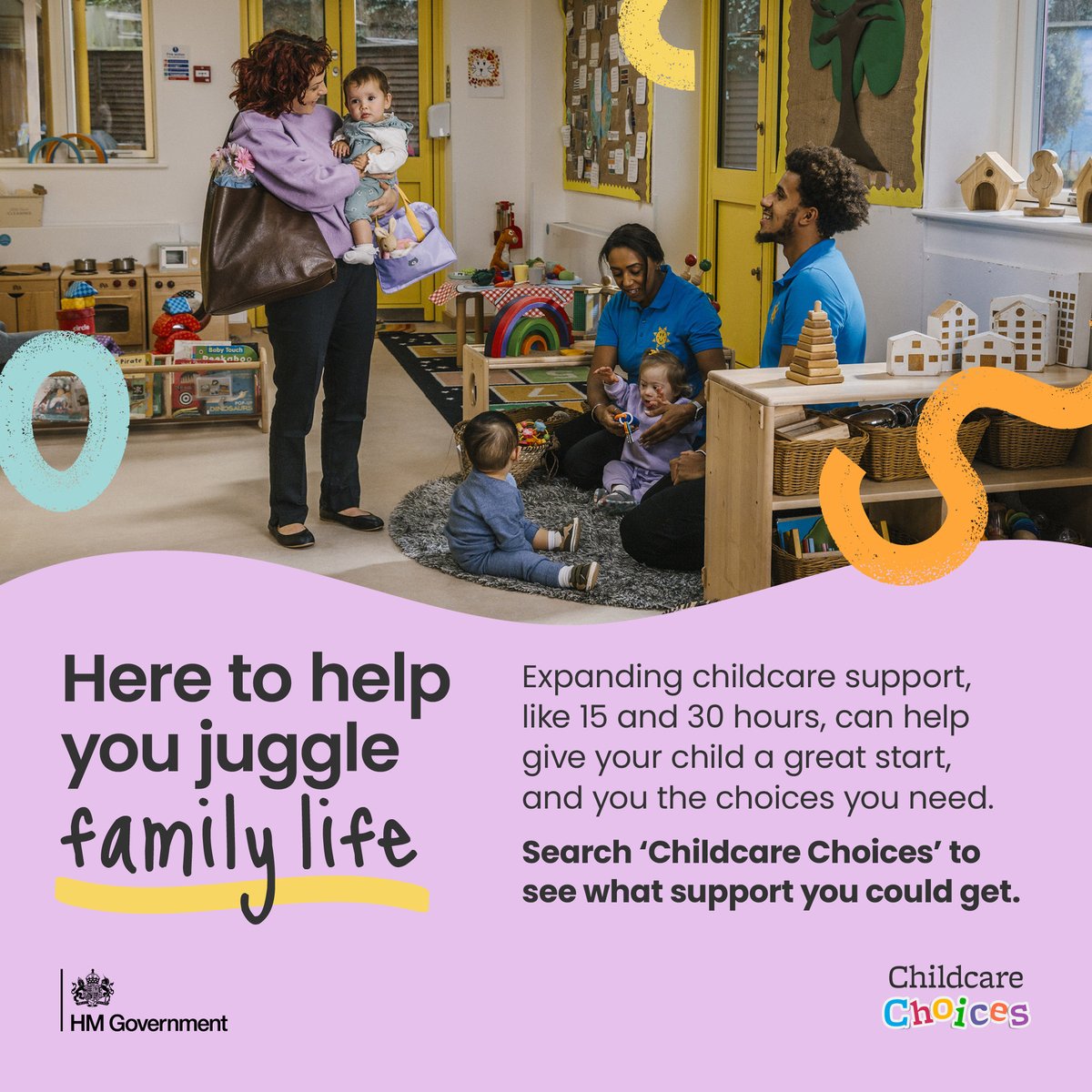 Need a hand getting childcare? Childcare Choices can help you give your child a great start. Apply for your code by 31 March to start using your hours from 1 April.

Find out more: ow.ly/vZkA50VnYAN
Also, see our blog for more childcare help: ow.ly/zhu050VnYAO