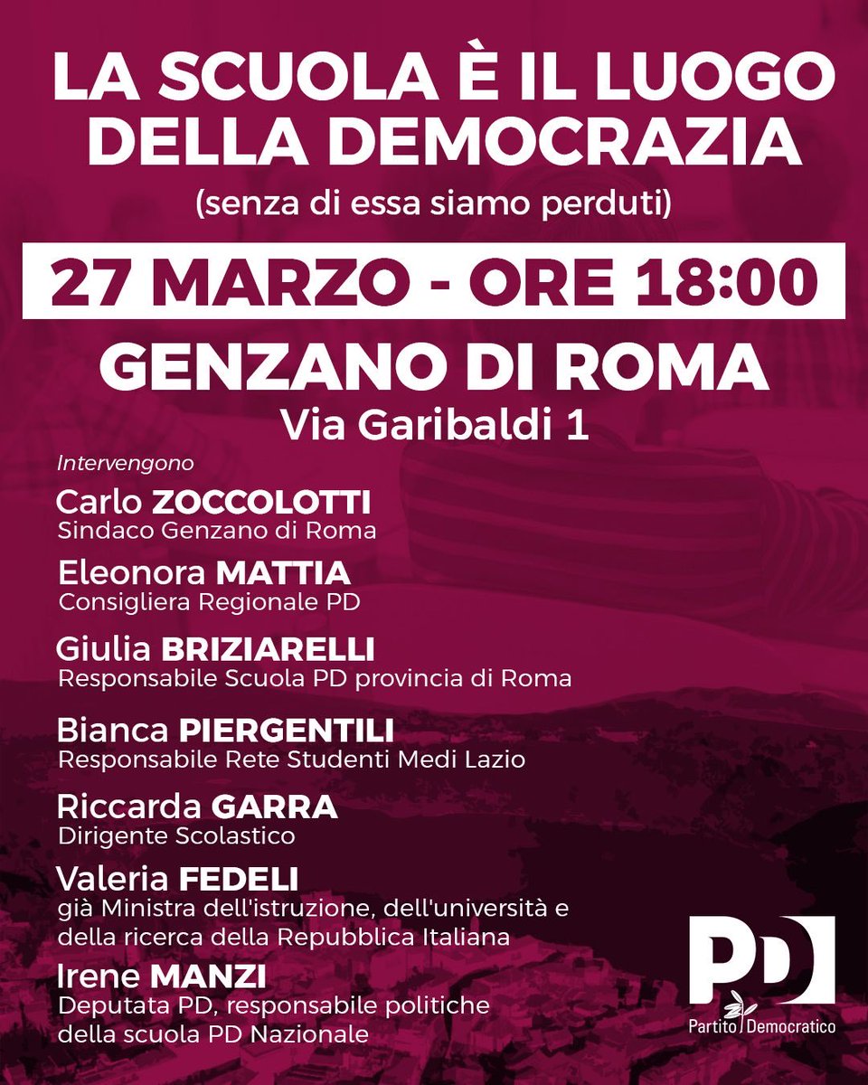 valeria fedeli (@valeriafedeli) on Twitter photo Investire nella #scuola significa investire sul futuro di tutte e tutti ne parliamo qui <a href="/pdnetwork/">Partito Democratico 🇮🇹 🇪🇺</a> <a href="/DonnePd/">Conferenza Nazionale Donne Democratiche</a> <a href="/PD_Lazio/">PD Lazio</a> <a href="/eleonoramattia1/">Eleonora Mattia</a> <a href="/ManziIrene/">irene manzi</a> Investire nella #scuola significa investire sul futuro di tutte e tutti ne parliamo qui <a href="/pdnetwork/">Partito Democratico 🇮🇹 🇪🇺</a> <a href="/DonnePd/">Conferenza Nazionale Donne Democratiche</a> <a href="/PD_Lazio/">PD Lazio</a> <a href="/eleonoramattia1/">Eleonora Mattia</a> <a href="/ManziIrene/">irene manzi</a>